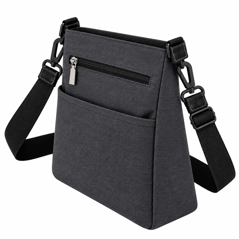 (image for) WB-6204 Charcoal Large Shoulder Bag (New)